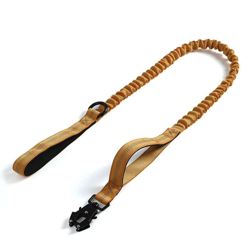Pet Products Dog Buckle Breath Ability Nylon Collar Traction Rope Adjustable Military Pets Collars with Handle Training Walking