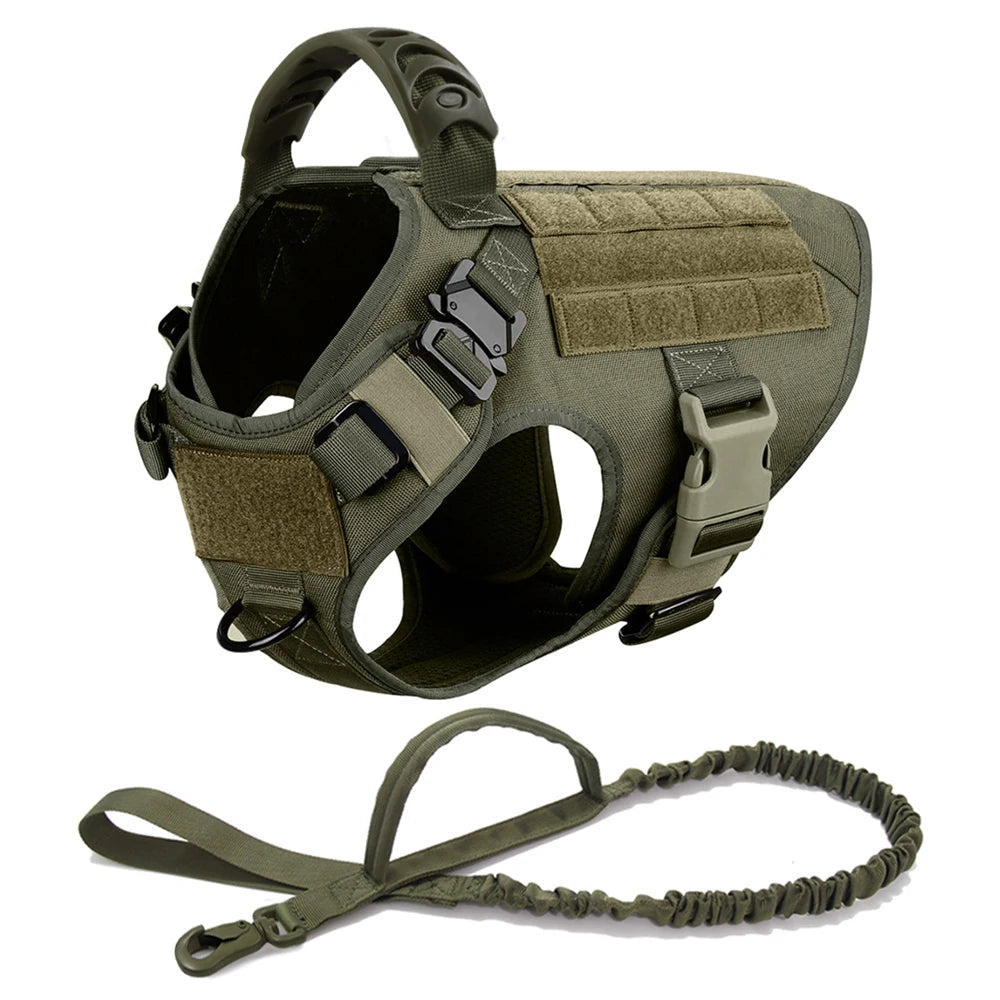 Large Dog Harness Collar Leash Bags Pet German Shepherd Training Walking Vest Dog Harnesses for Medium Large Dogs Accessories