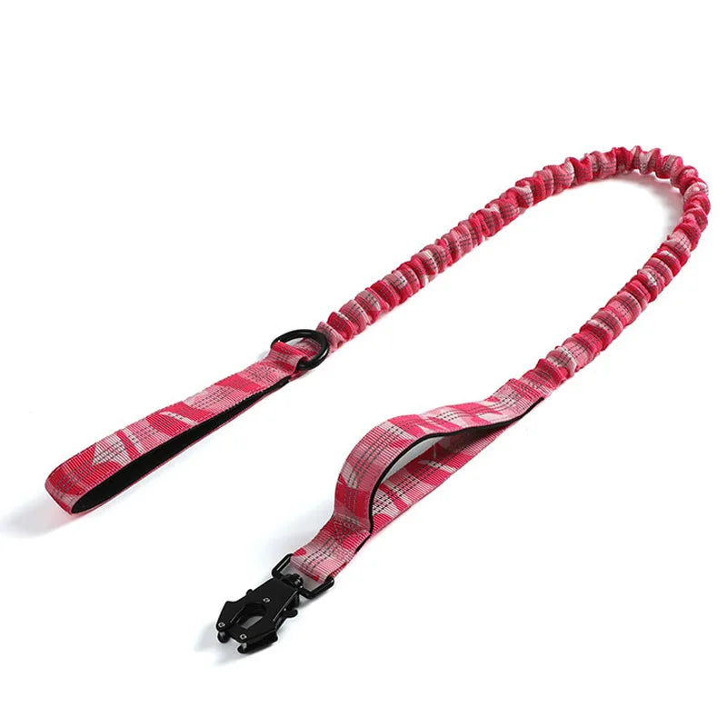 Pet Products Dog Buckle Breath Ability Nylon Collar Traction Rope Adjustable Military Pets Collars with Handle Training Walking